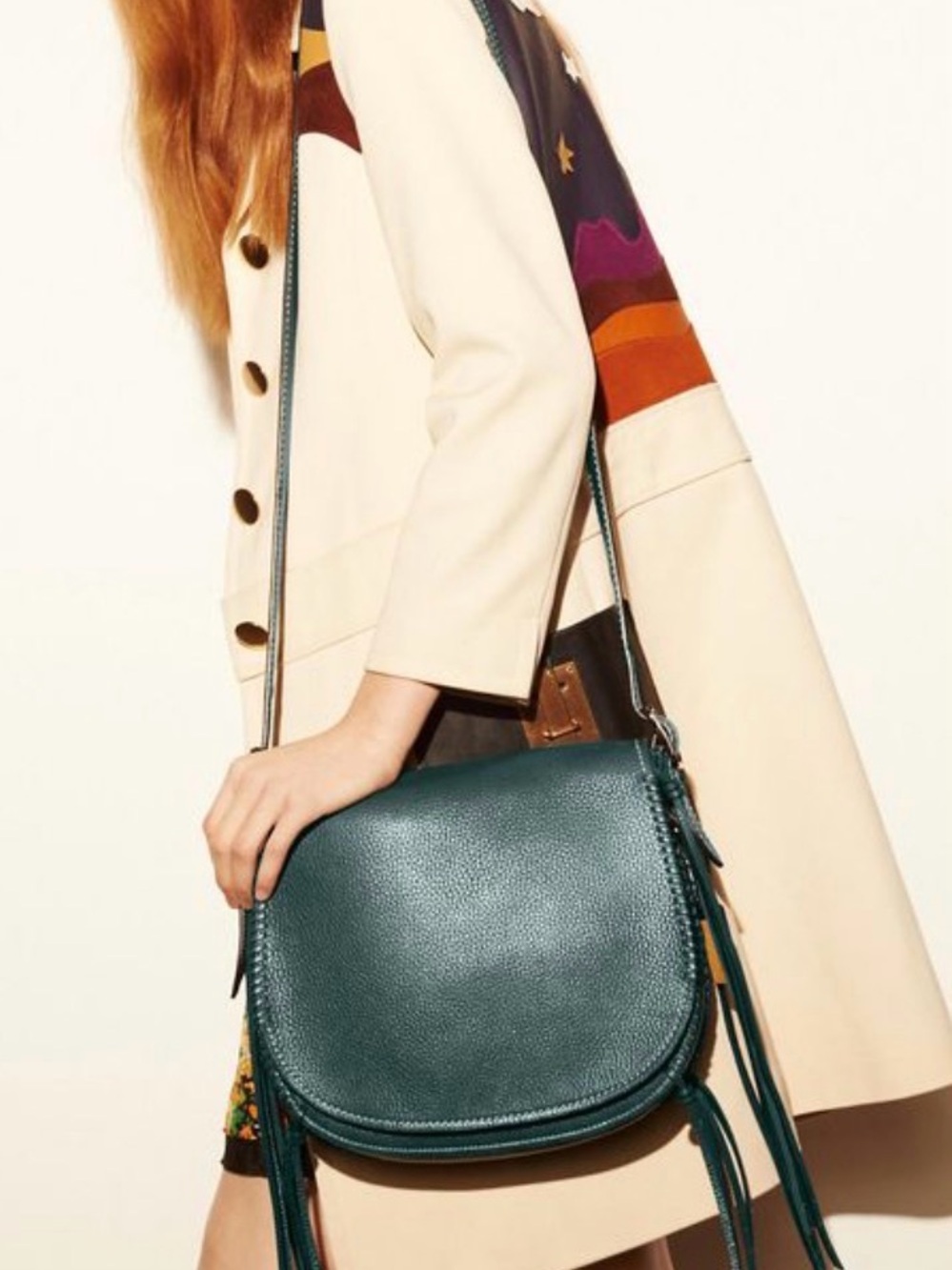 Coach Saddle Bag 20115 Whipstitch/Whiplash in Mineral Teal - Picture 16 of 16